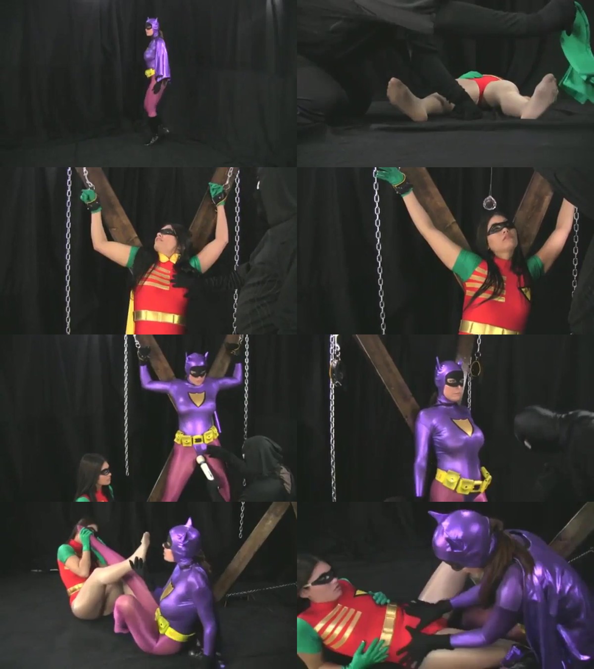 Batgirl and Robin-girl hypnoitzed pic