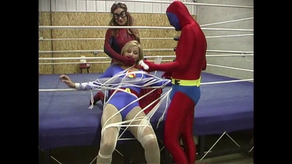 Atomic Woman Tangled And Tied With A Wet Sticky Pussy