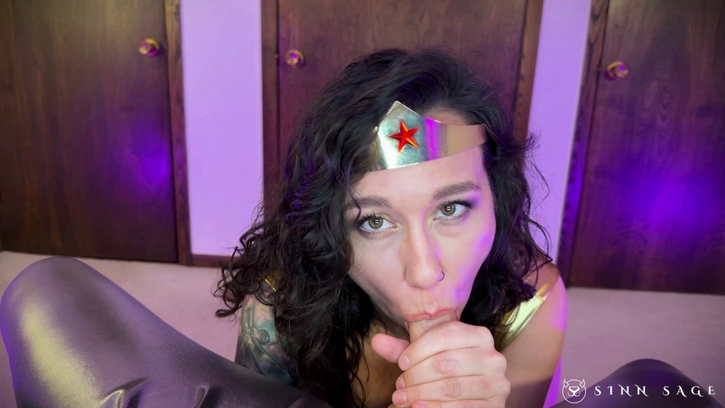 Valentine’s Day Flowers – Sinn Sage Wonder Woman Mesmerized For POV Blowjob 4k