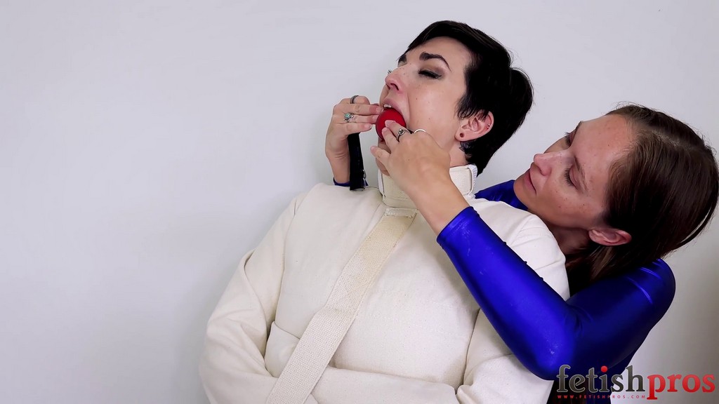 Irene Silver Bound in Straitjacket by UltraGirl for Important Test