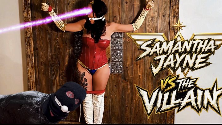 Wonder Woman Tied Up by Villain! 4K